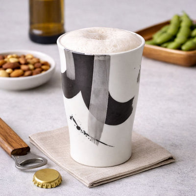 Zebra Black Hasami Beer Cup Zebra Black Hasami Beer Cup