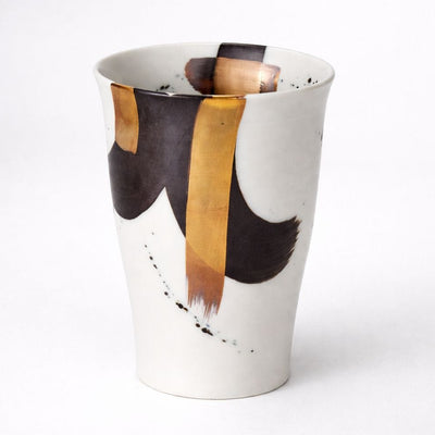 Zebra Gold Hasami Beer Mug Zebra Gold Hasami Beer Mug